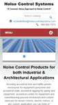 Mobile Screenshot of noisecontrolsystems.com