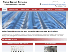 Tablet Screenshot of noisecontrolsystems.com